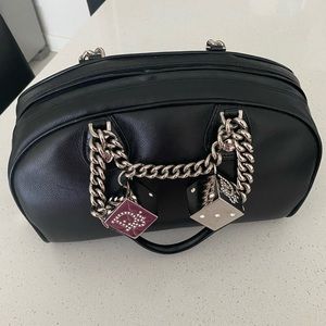 Dior Rare Diamanté Dice Gambler Black Bag